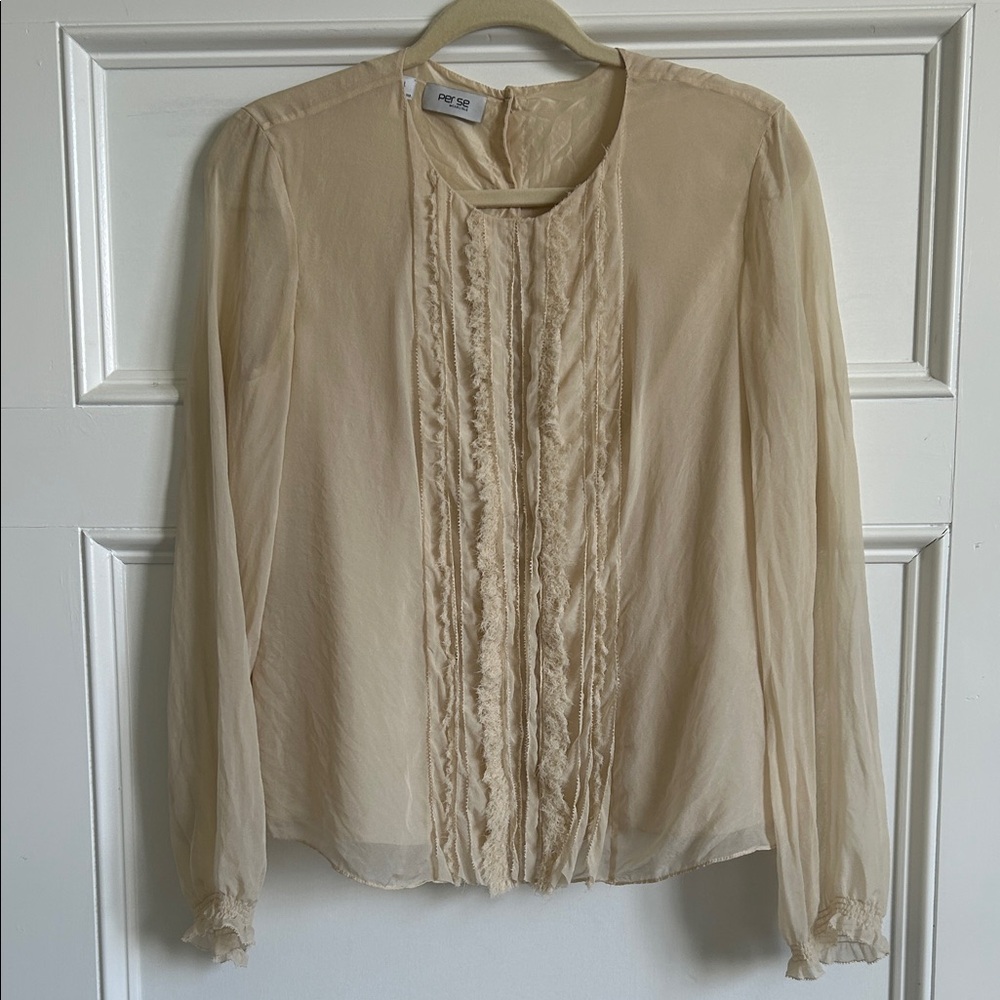 Elevated Bohemian - Per Se by Carlisle 100% Silk Blouse